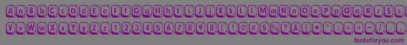 Шрифт Betsyflanagan – фиолетовые шрифты на сером фоне
