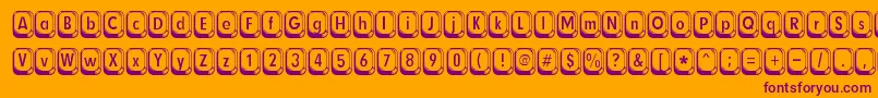 Betsyflanagan Font – Purple Fonts on Orange Background