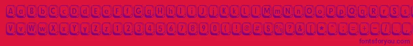 Betsyflanagan Font – Purple Fonts on Red Background