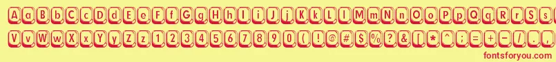Betsyflanagan Font – Red Fonts on Yellow Background
