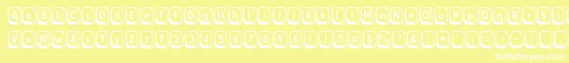 Betsyflanagan Font – White Fonts on Yellow Background