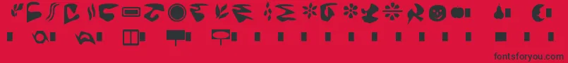 FantasFirst Font – Black Fonts on Red Background