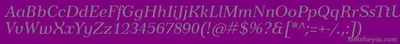 fuente TusarItalic – Fuentes Grises Sobre Fondo Morado