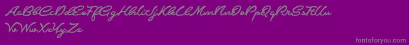 CrumbleDemo Font – Gray Fonts on Purple Background