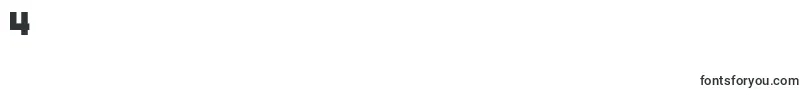 ShortXurkit Font – Fonts for Digit 4