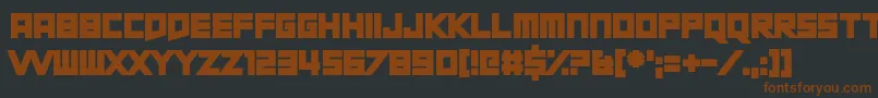 ShortXurkit Font – Brown Fonts on Black Background