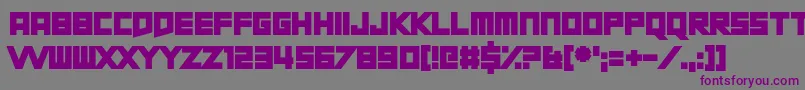 ShortXurkit Font – Purple Fonts on Gray Background