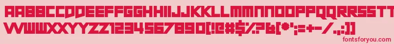 ShortXurkit Font – Red Fonts on Pink Background