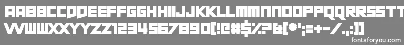 ShortXurkit Font – White Fonts on Gray Background