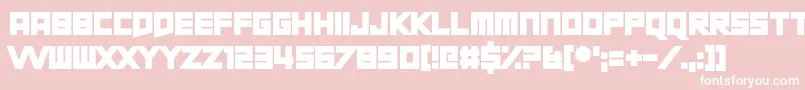 ShortXurkit Font – White Fonts on Pink Background