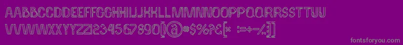 Palmaboldgrunge Font – Gray Fonts on Purple Background