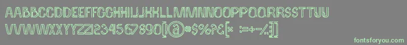 Palmaboldgrunge Font – Green Fonts on Gray Background