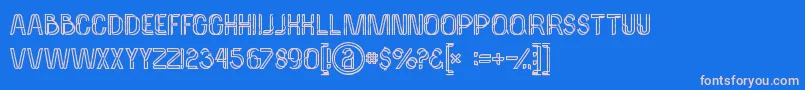 Palmaboldgrunge Font – Pink Fonts on Blue Background