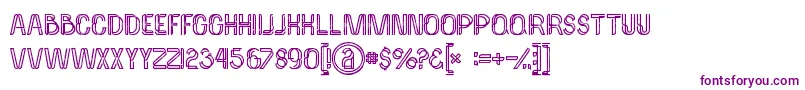 Palmaboldgrunge Font – Purple Fonts on White Background