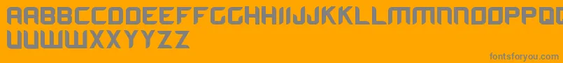 フォントAromaBold – オレンジの背景に灰色の文字