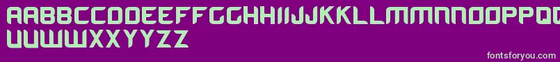 AromaBold Font – Green Fonts on Purple Background