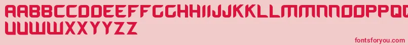 AromaBold-Schriftart – Rote Schriften auf rosa Hintergrund