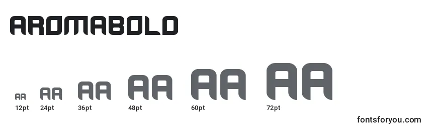 AromaBold Font Sizes