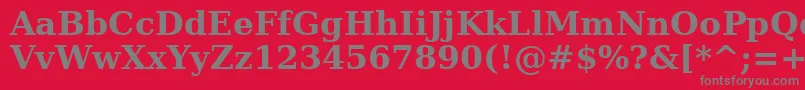 AeMashqBold Font – Gray Fonts on Red Background