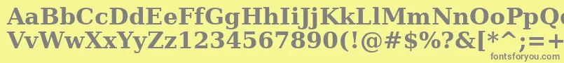 AeMashqBold Font – Gray Fonts on Yellow Background