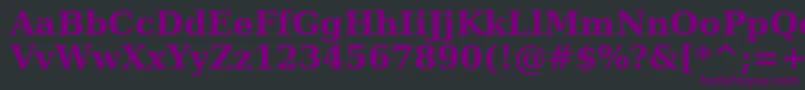 AeMashqBold Font – Purple Fonts on Black Background