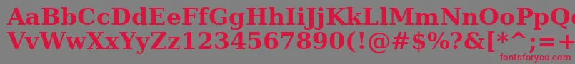 AeMashqBold Font – Red Fonts on Gray Background