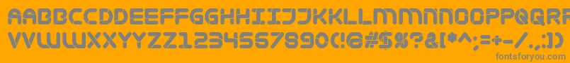 Mametosca026 Font – Gray Fonts on Orange Background