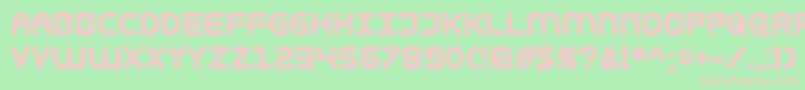 Mametosca026 Font – Pink Fonts on Green Background