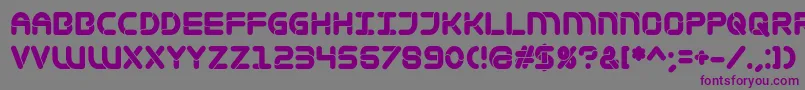 Więcej informacji o czcionce Mametosca026 Czcionka Mametosca026 – fioletowe czcionki na szarym tle