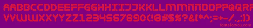 Mametosca026 Font – Red Fonts on Purple Background