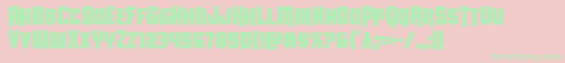 Uniongraycond Font – Green Fonts on Pink Background