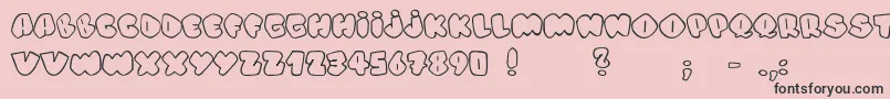 More about AlphaStreet Font AlphaStreet Font – Black Fonts on Pink Background