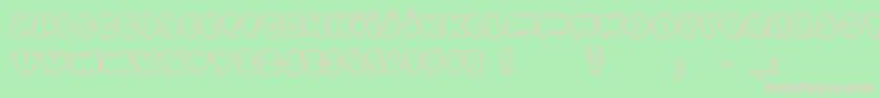 AlphaStreet Font – Pink Fonts on Green Background