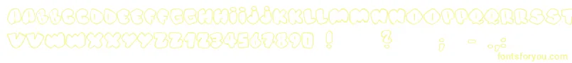 AlphaStreet-fontti – keltaiset fontit