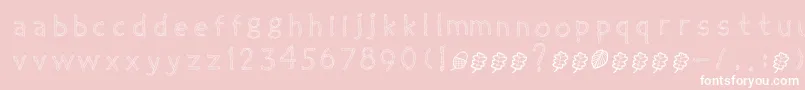 TwiggyRegular Font – White Fonts on Pink Background