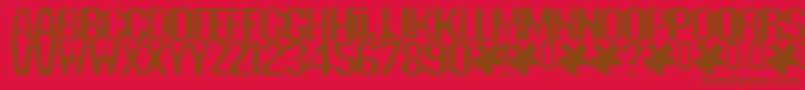 Подробнее о шрифте Deadline Шрифт Deadline – коричневые шрифты на красном фоне