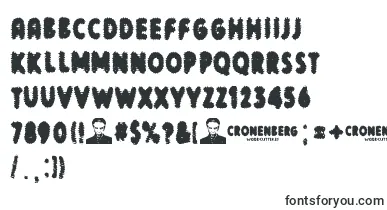Cronenberg font – terrible Fonts