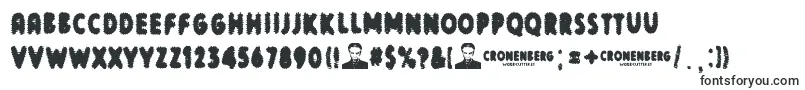 Шрифт Cronenberg – ужасные шрифты