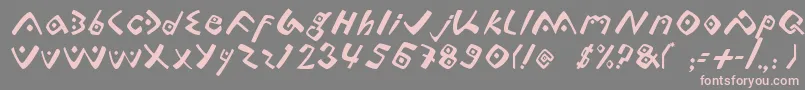 Lontara-Schriftart – Rosa Schriften auf grauem Hintergrund