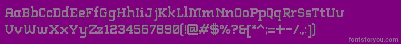 Шрифт AbstractSlab – серые шрифты на фиолетовом фоне