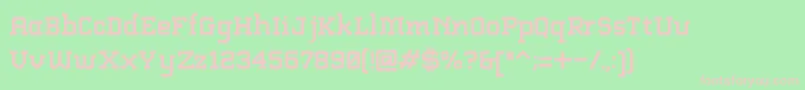 AbstractSlab Font – Pink Fonts on Green Background