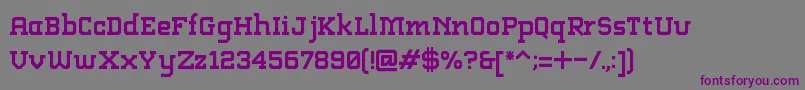 AbstractSlab Font – Purple Fonts on Gray Background