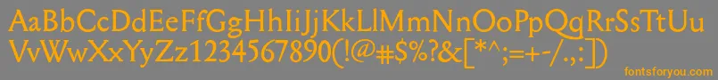 More about Mediaeval Font Mediaeval Font – Orange Fonts on Gray Background
