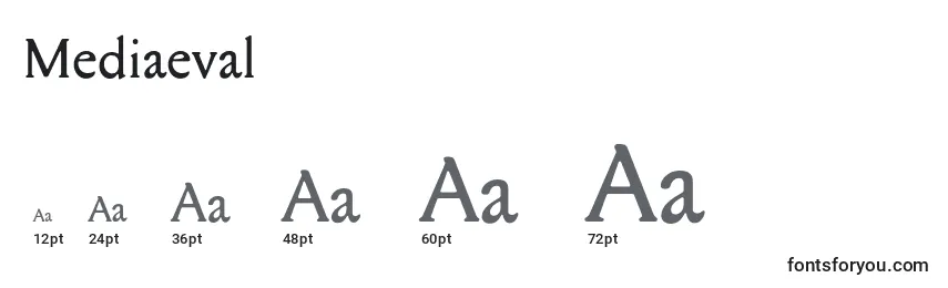 Mediaeval Font Sizes