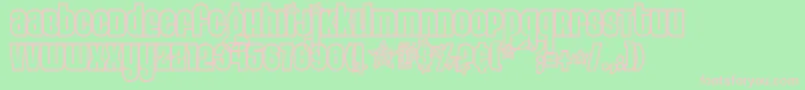 Шрифт Eigh3 ffy – розовые шрифты на зелёном фоне