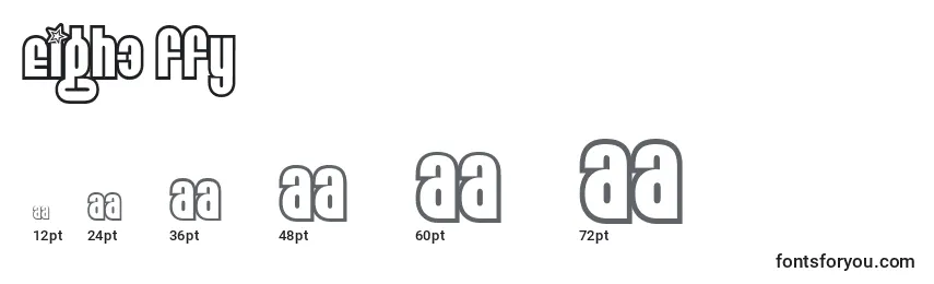 Eigh3 ffy Font Sizes