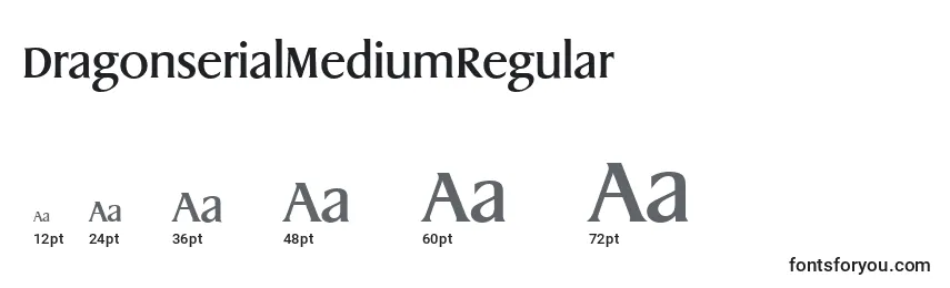DragonserialMediumRegular Font Sizes