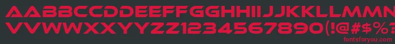 EthnocentricRg Font – Red Fonts on Black Background
