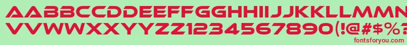 EthnocentricRg Font – Red Fonts on Green Background