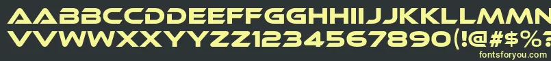 EthnocentricRg Font – Yellow Fonts on Black Background